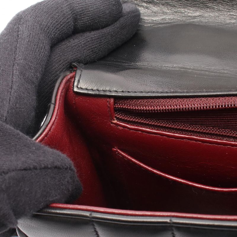 CHANEL Handbag Mademoiselle Black Lambskin (sheep Leather) Mademoiselle Handbag