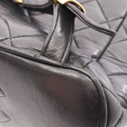 CHANEL Rucksack Sac Backpack Matelasse Black Lambskin (sheep Leather) Matelasse