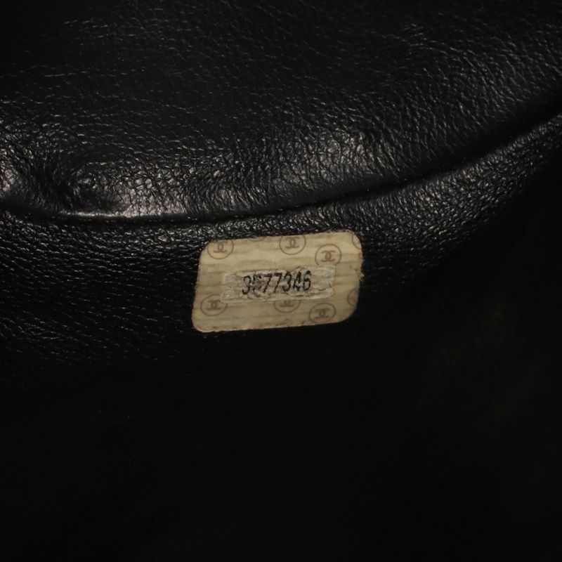 CHANEL Rucksack Sac Backpack Matelasse Black Lambskin (sheep Leather) Matelasse