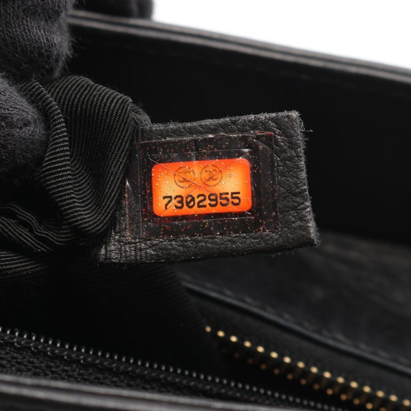 CHANEL Tote Bag Chocolate Bar Black Lambskin (sheep Leather) Choco Bar Tote Bag