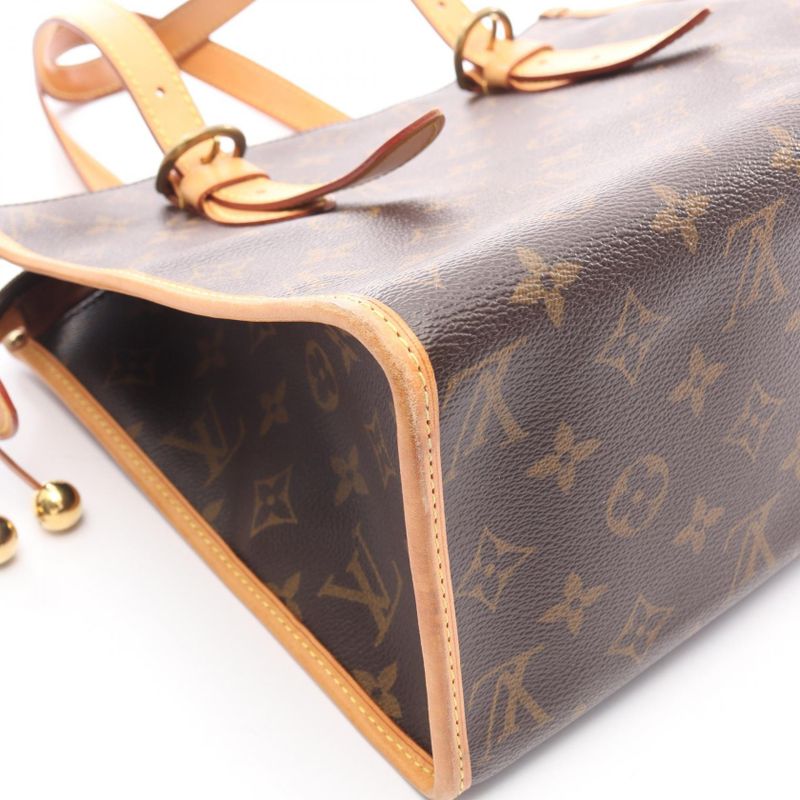 Louis Vuitton Tote Bag Popinque Louau M40007 PVC Coating Canvas Leather