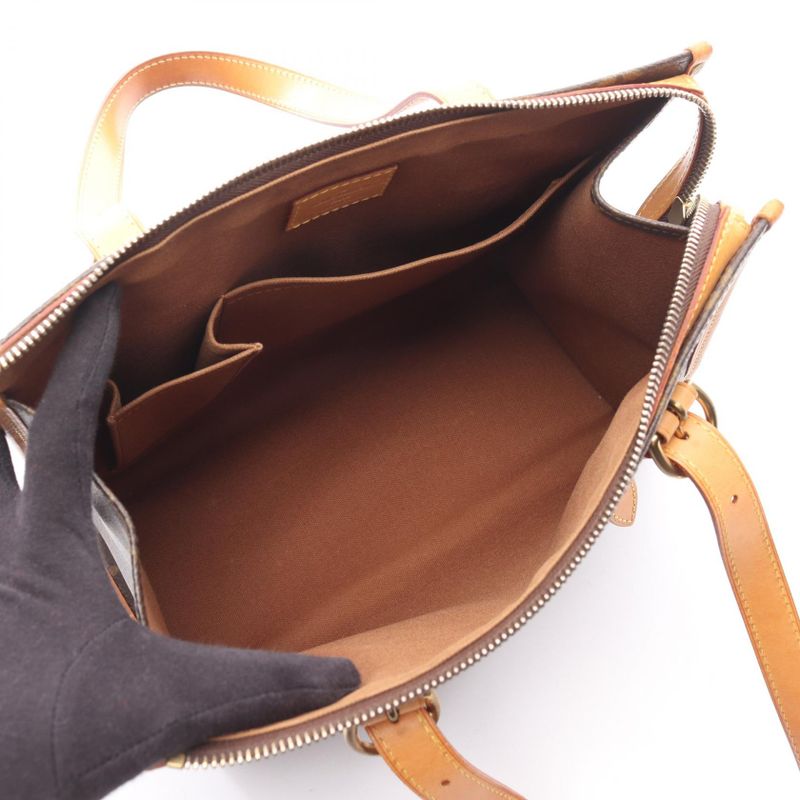 Louis Vuitton Tote Bag Popinque Louau M40007 PVC Coating Canvas Leather