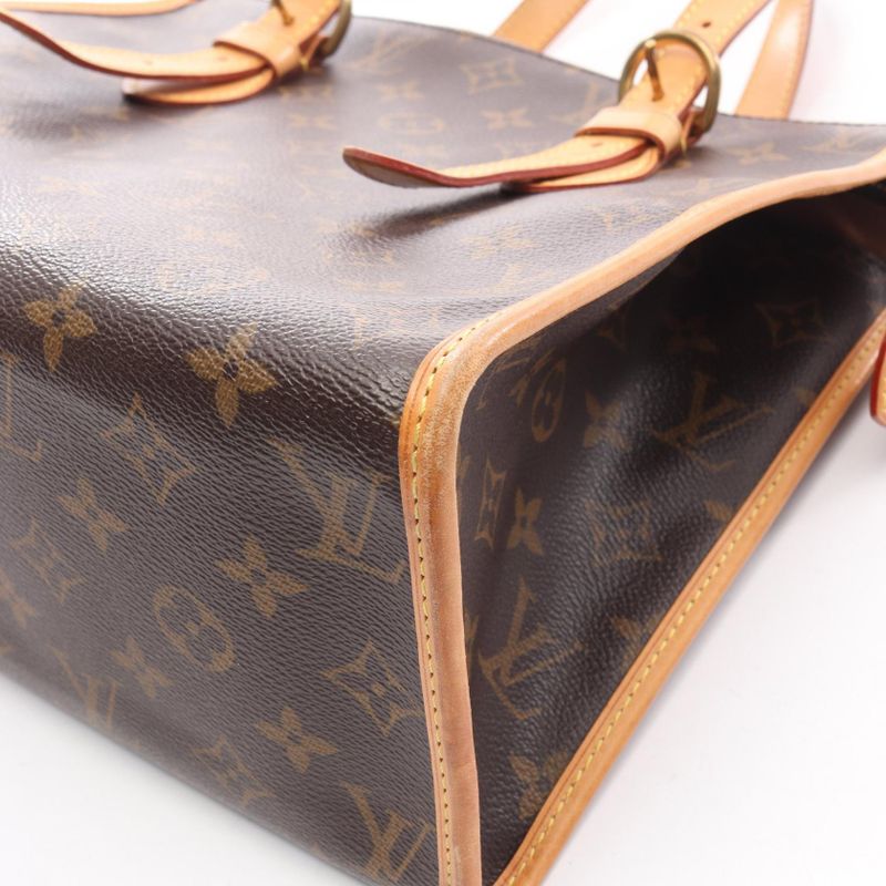 Louis Vuitton Tote Bag Popinque Louau M40007 PVC Coating Canvas Leather