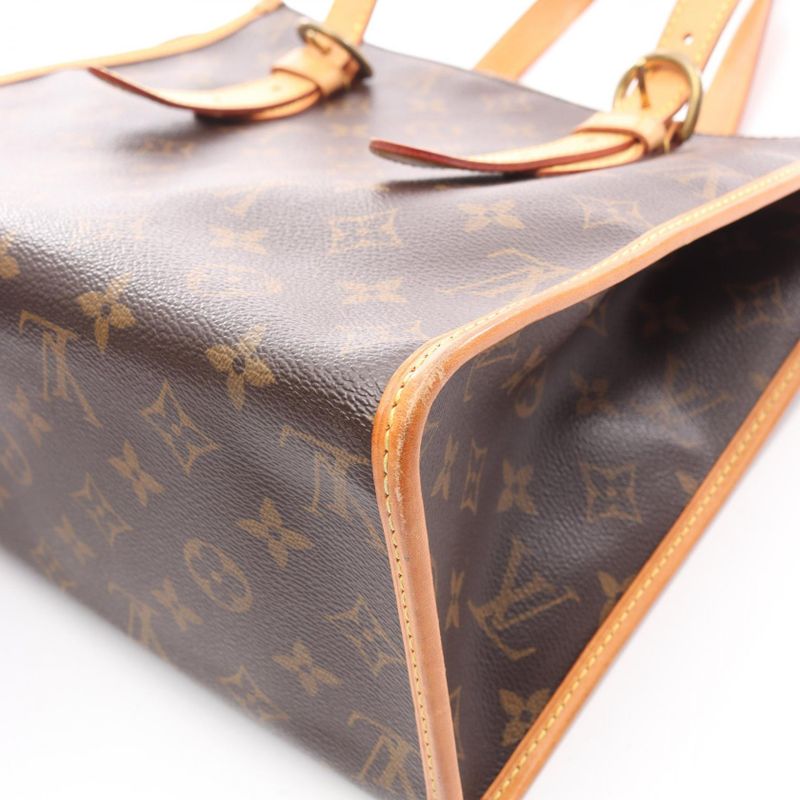 Louis Vuitton Tote Bag Popinque Louau M40007 PVC Coating Canvas Leather