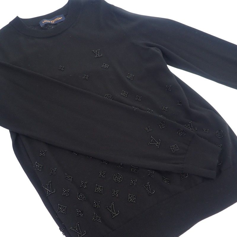 Louis Vuitton Embellished Evening Crew Neck L Size 1aiho9 Long Sleeve Knit