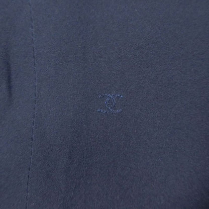 CHANEL 95P P04981v04021 Short Sleeve Cropped Jacket Tweed Dark Navy Size 38 M