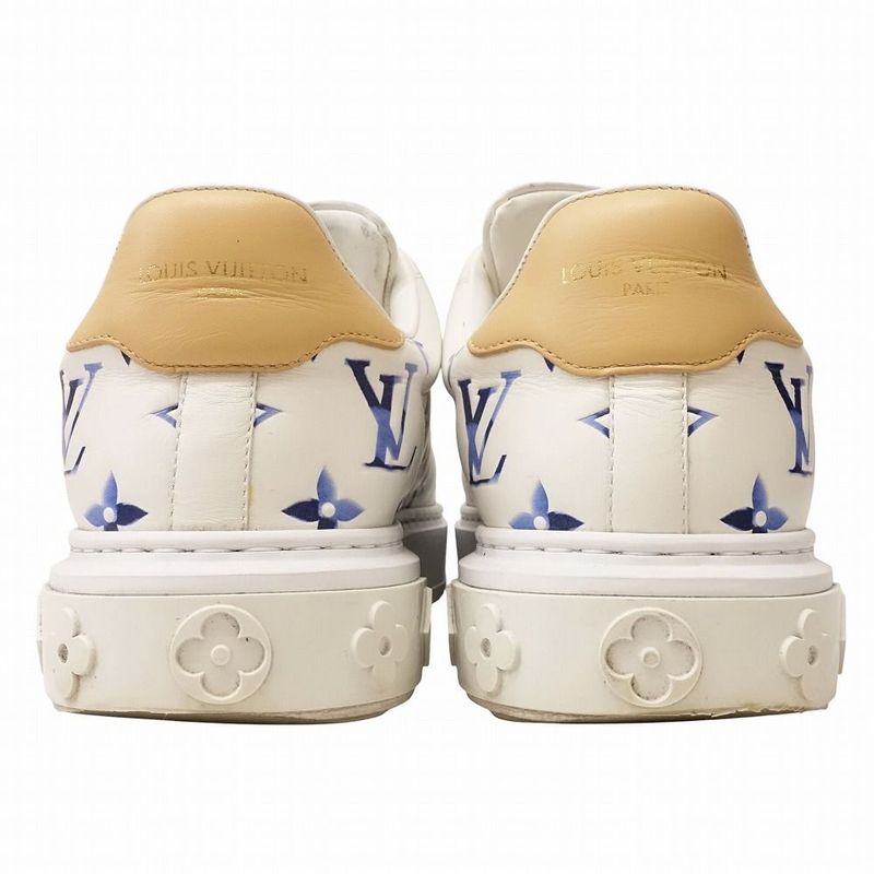 25ss Louis Vuitton Time Out Sneakers - Monogram Shoes Notical 1ahooc Blue