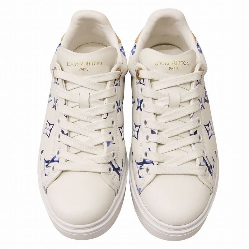 25ss Louis Vuitton Time Out Sneakers - Monogram Shoes Notical 1ahooc Blue