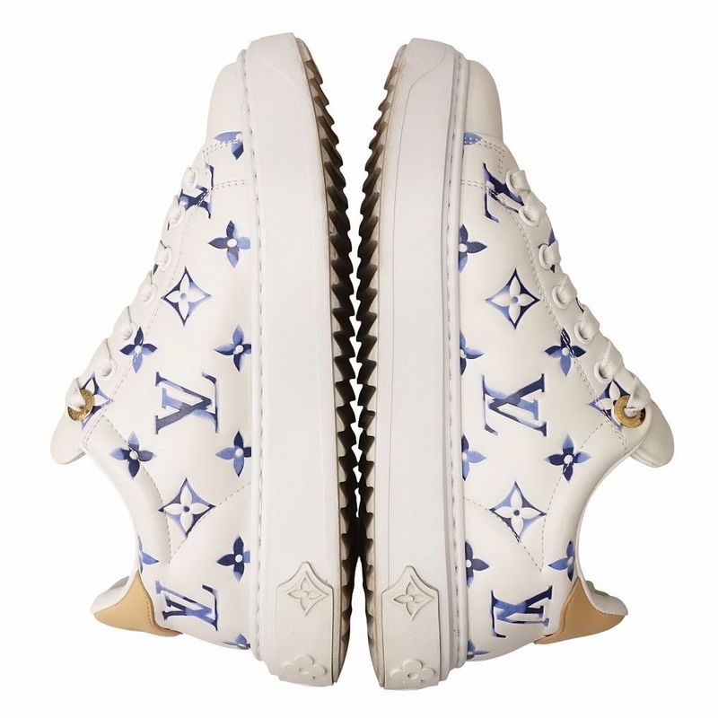 25ss Louis Vuitton Time Out Sneakers - Monogram Shoes Notical 1ahooc Blue