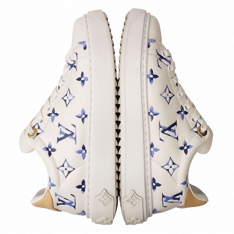25ss Louis Vuitton Time Out Sneakers - Monogram Shoes Notical 1ahooc Blue