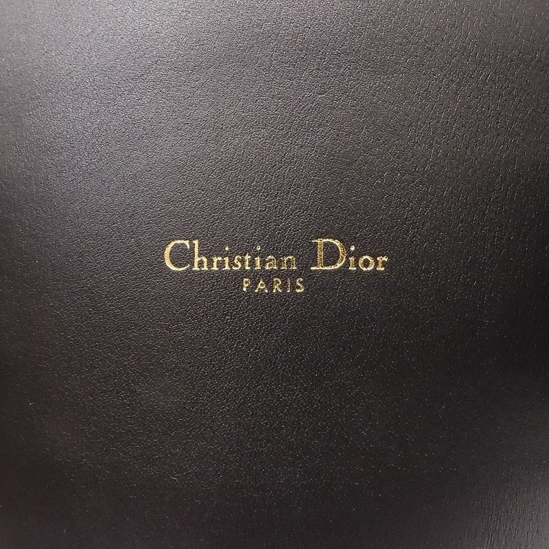 Christian DIOR Logo Belt Corset Leather Double Waist Gold Hardware Women's TNT
