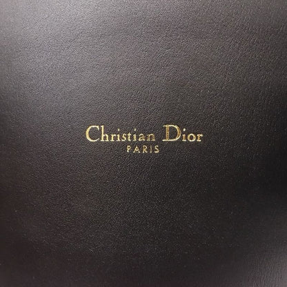 Christian DIOR Logo Belt Corset Leather Double Waist Gold Hardware Women's TNT