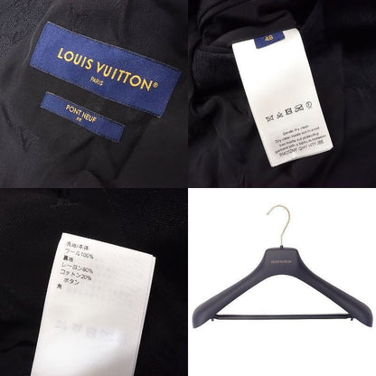 25aw Louis Vuitton Pont Neuf Single Breasted Evening Jacket Monogram 48 Black