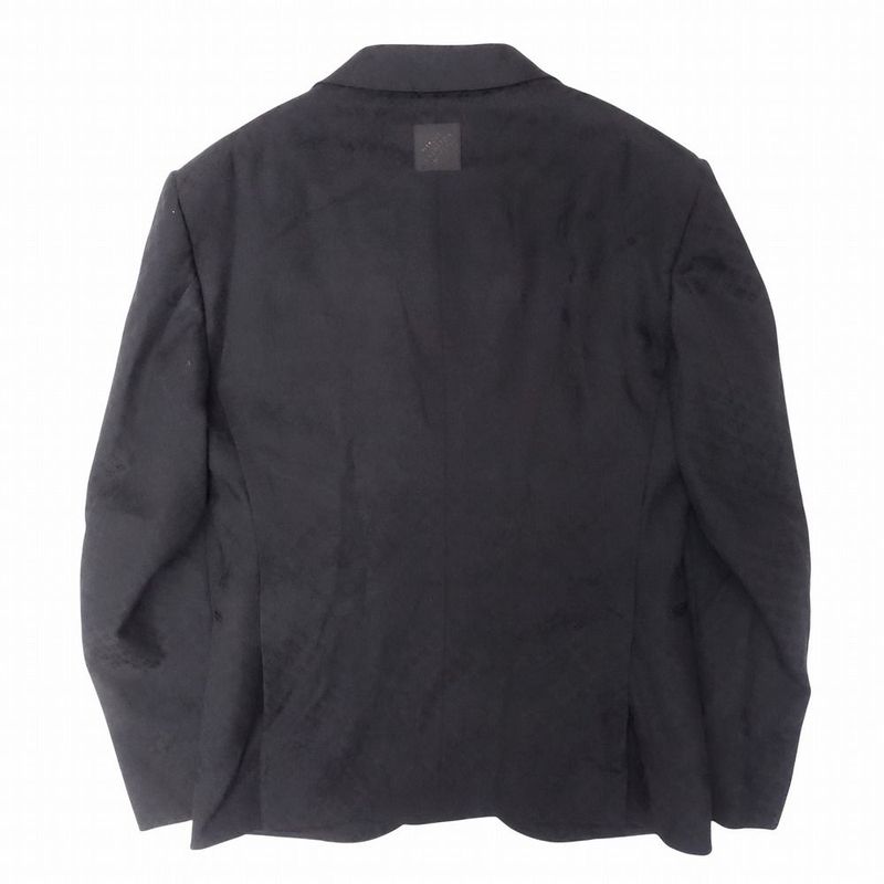 25aw Louis Vuitton Pont Neuf Single Breasted Evening Jacket Monogram 48 Black