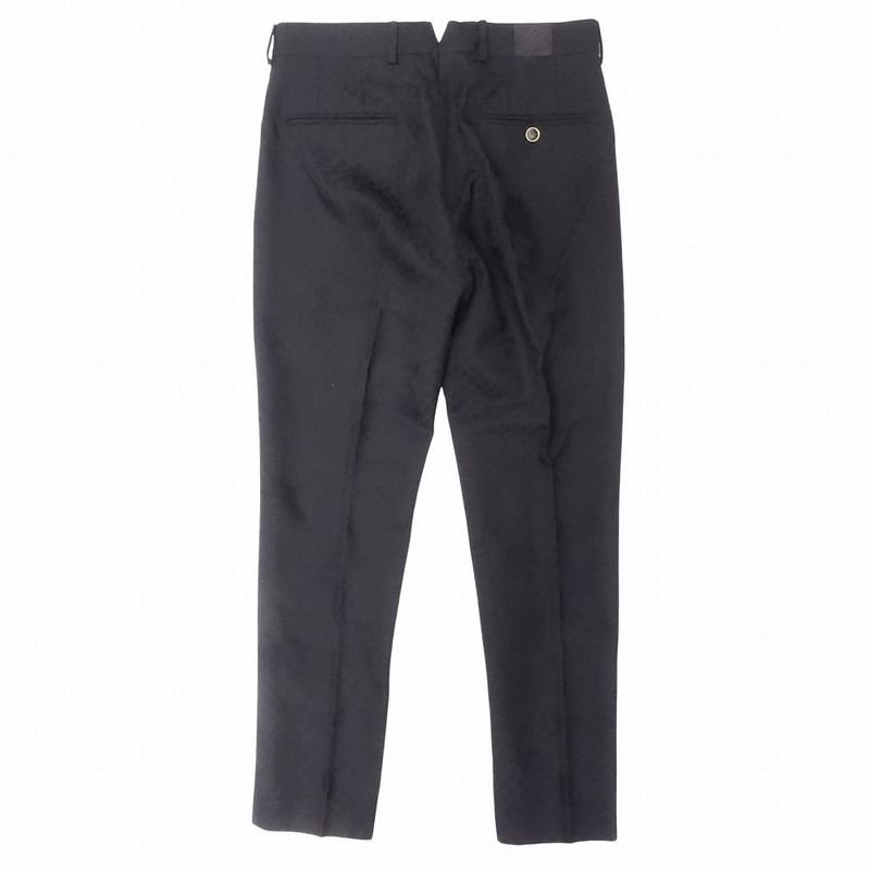25aw Louis Vuitton Pont Neuf Cigarette Evening Pants Slacks Monogram 46 Black