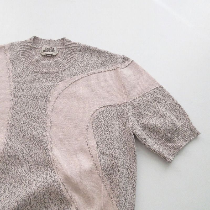 HERMES 25SS MAXI Valentin Valentine Cashmere Mock Neck Knit Cashmere Knit