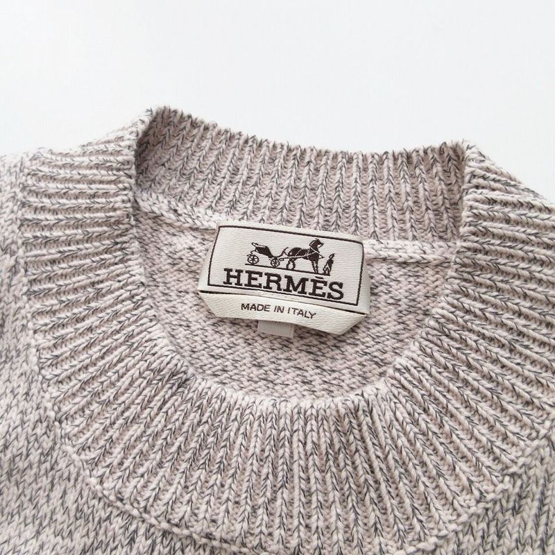 HERMES 25SS MAXI Valentin Valentine Cashmere Mock Neck Knit Cashmere Knit