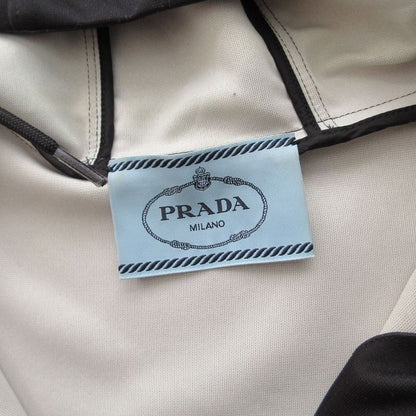 PRADA 19SS Neon Back Logo Sleeveless Long Parka Outerwear Black Size XS Men's