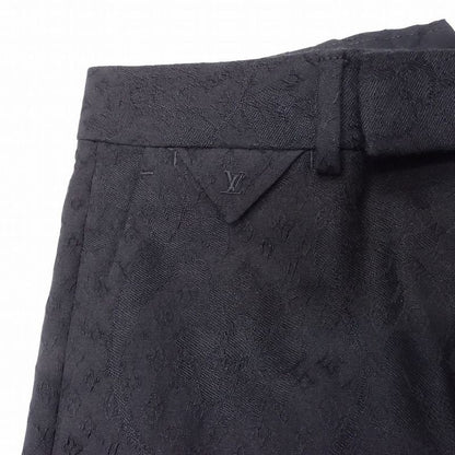 25aw Louis Vuitton Pont Neuf Cigarette Evening Pants Slacks Monogram 46 Black