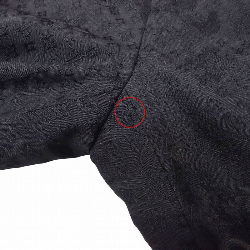 25aw Louis Vuitton Pont Neuf Cigarette Evening Pants Slacks Monogram 46 Black