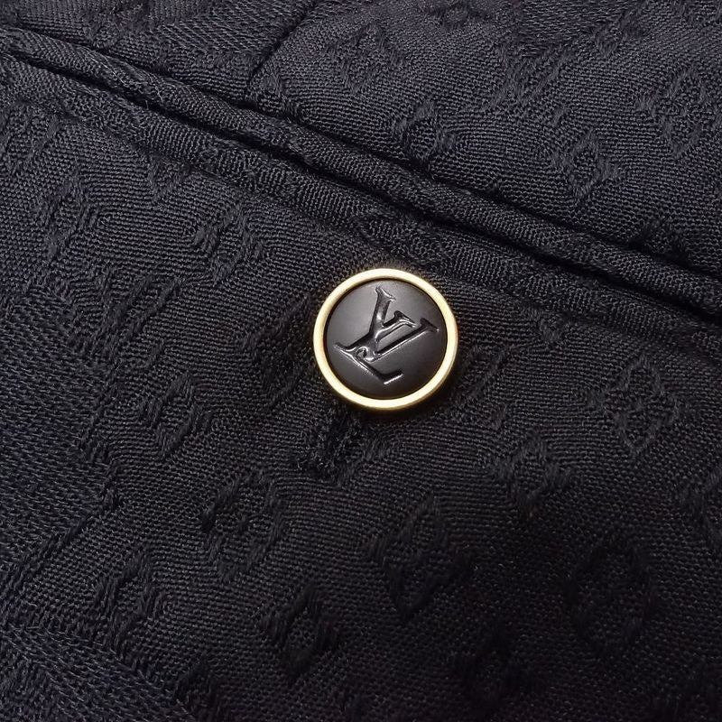 25aw Louis Vuitton Pont Neuf Cigarette Evening Pants Slacks Monogram 46 Black