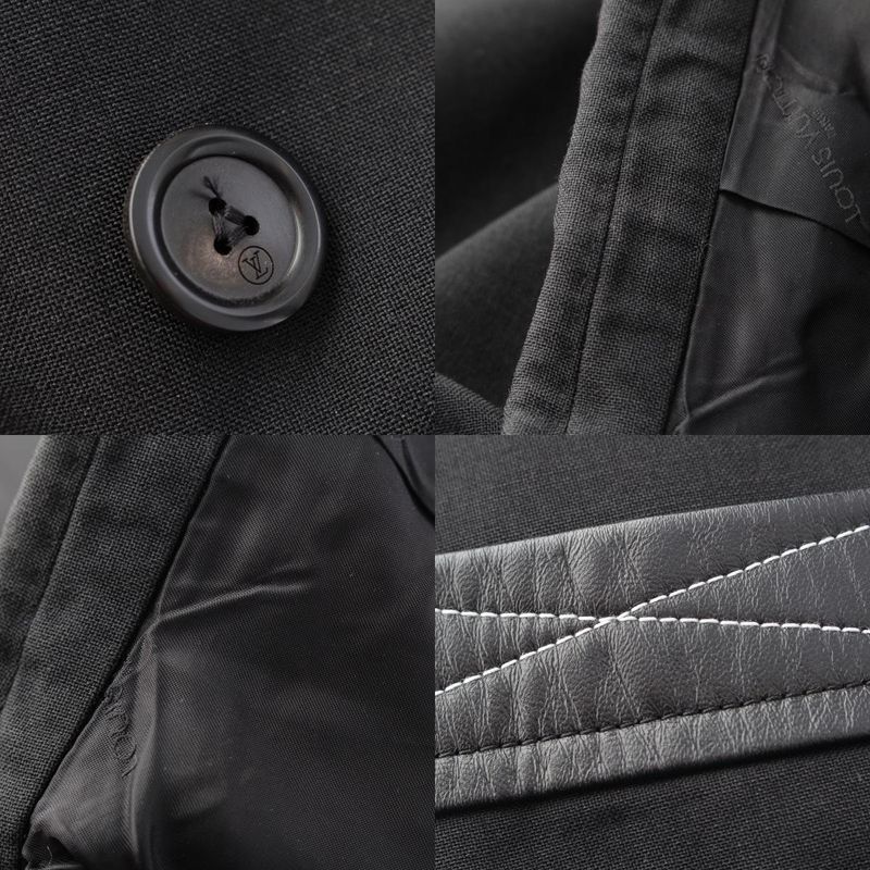 Louis Vuitton 23AW Mohair X Nylon Gold Button Double Tailored Jacket Fpja25dvn