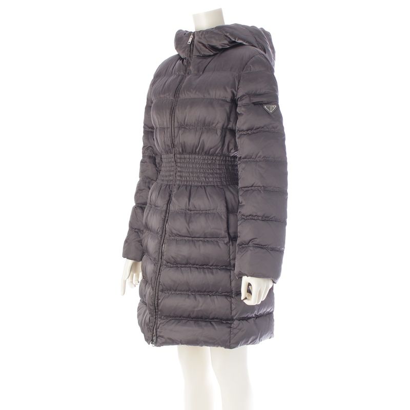 PRADA 19 Year Down Coat Outer 29b364 R152 Gray 38