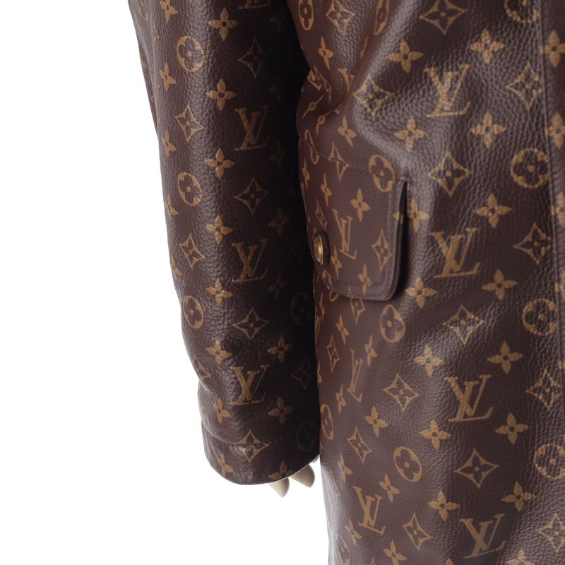 Louis Vuitton NIGO 2025 Leather Monogram Fadeette Leather Coat Outerwear 1aimz3