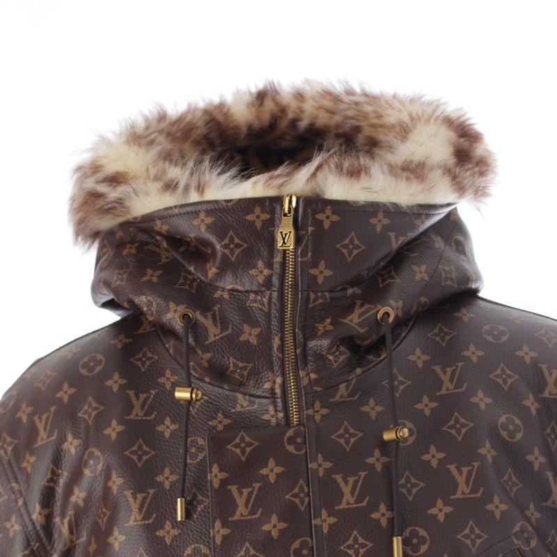 Louis Vuitton NIGO 2025 Leather Monogram Fadeette Leather Coat Outerwear 1aimz3
