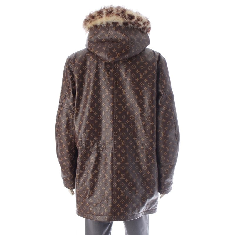 Louis Vuitton NIGO 2025 Leather Monogram Fadeette Leather Coat Outerwear 1aimz3