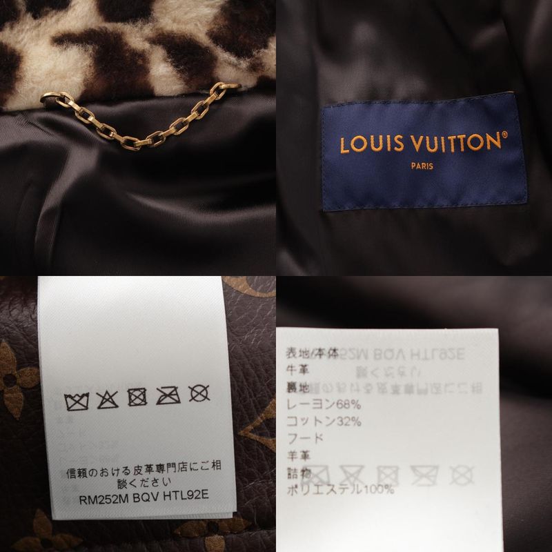 Louis Vuitton NIGO 2025 Leather Monogram Fadeette Leather Coat Outerwear 1aimz3