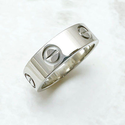 Cartier Love Platinum Ring 51 Approximately No 11 U