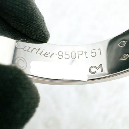 Cartier Love Platinum Ring 51 Approximately No 11 U