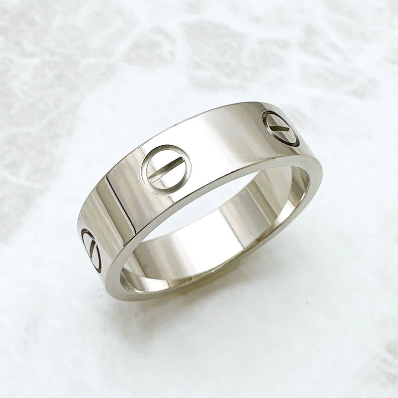 Cartier Love White Gold Ring 61 Approx 20 U