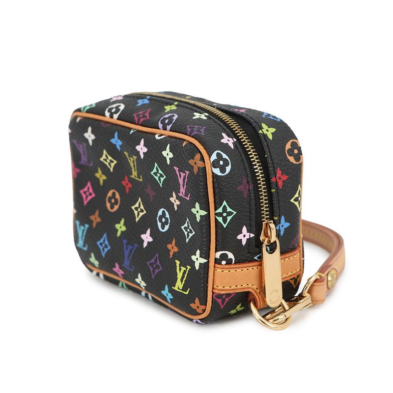 Louis Vuitton Pouch Monogram Multicolor LV TM Trousse Wapiti Noir Black Brown