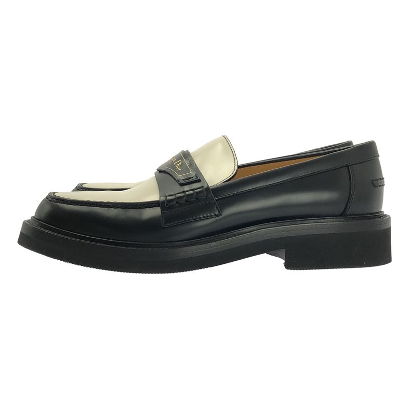 Christian DIOR | DIOR Boy Bicolor Leather Loafers | 37 1 2 | Black White |
