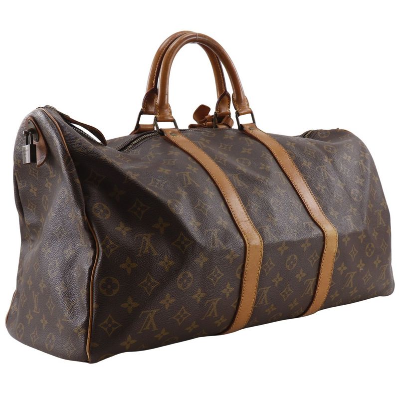 Louis Vuitton Keepall 50 Vintage M41426 Monogram Canvas Brown 822 Unisex Boston