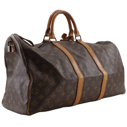 Louis Vuitton Keepall 50 Vintage M41426 Monogram Canvas Brown 822 Unisex Boston