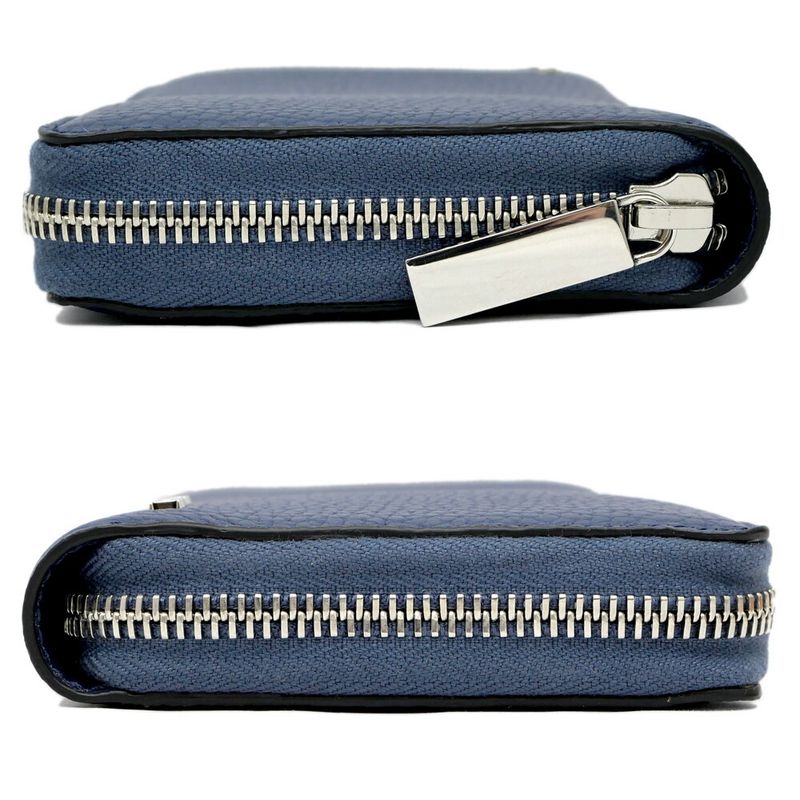 GUCCI Logo Zip Around Wallet 771154 Blue - Blue Navy - Silver