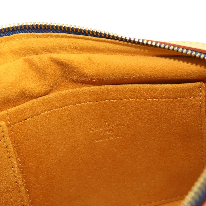 Louis Vuitton Monogram Denim Bum Bag Waist Pouch Body Blue