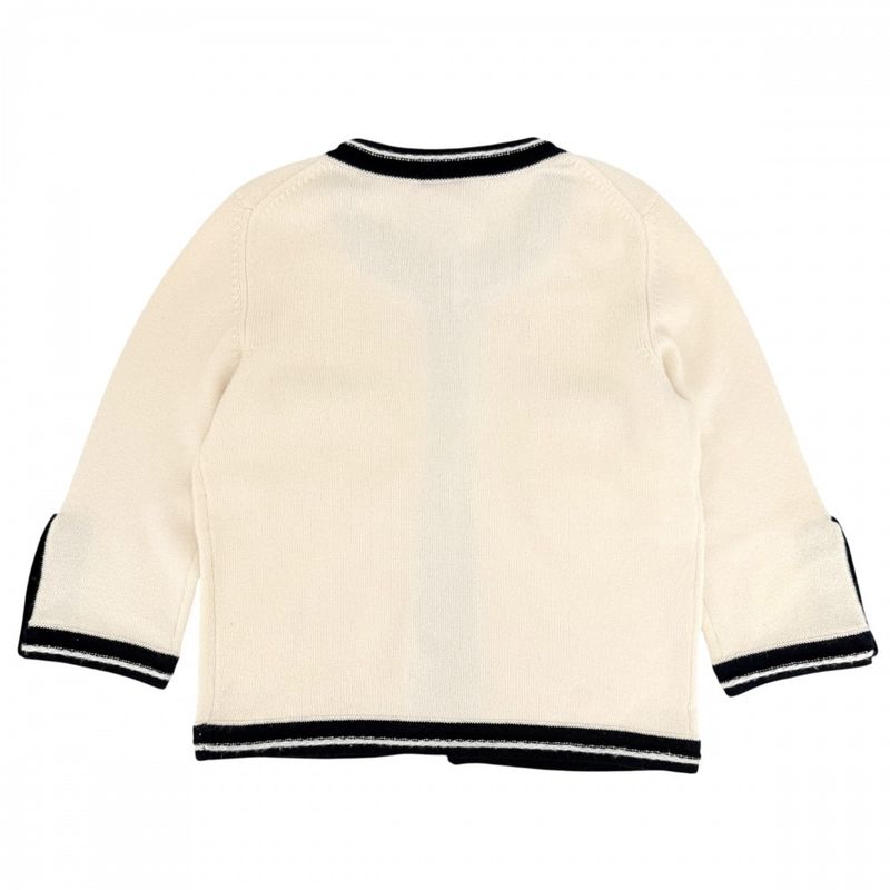 CHANEL Cardigan Women's Knit Coco Mark Coco Button Vintage Apparel Clothing