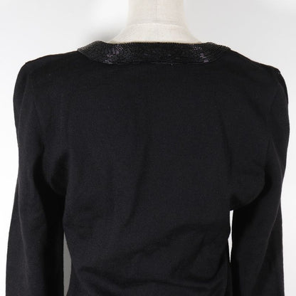 VERSACE Gianni VERSACE Bijou Cloth Wool Black Ladies Seta