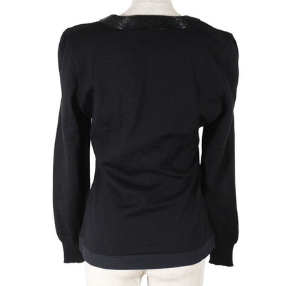 VERSACE Gianni VERSACE Bijou Cloth Wool Black Ladies Seta