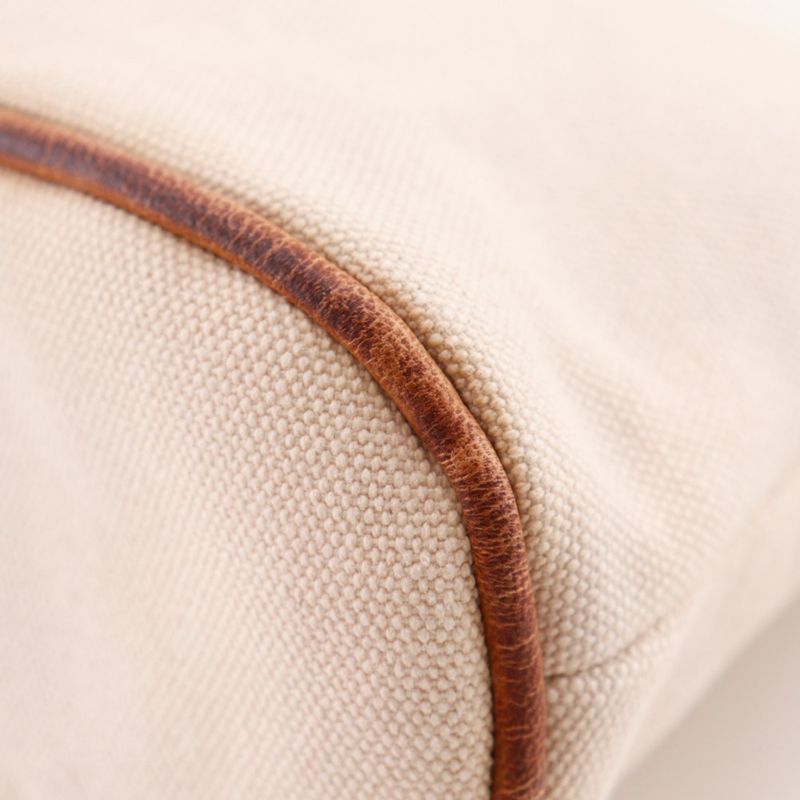 HERMES Bolide Pouch 20 Canvas Beige Unisex Pouch