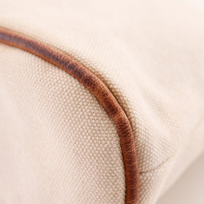 HERMES Bolide Pouch 20 Canvas Beige Unisex Pouch