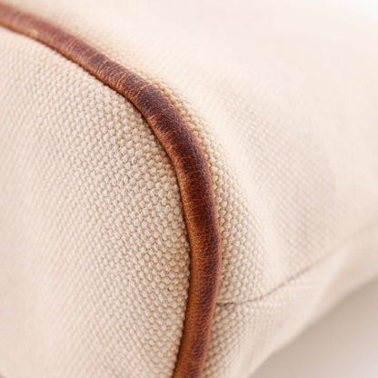 HERMES Bolide Pouch 20 Canvas Beige Unisex Pouch