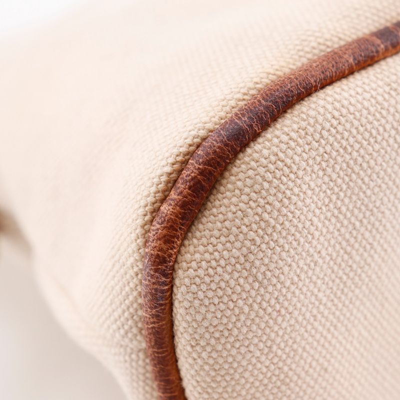 HERMES Bolide Pouch 20 Canvas Beige Unisex Pouch