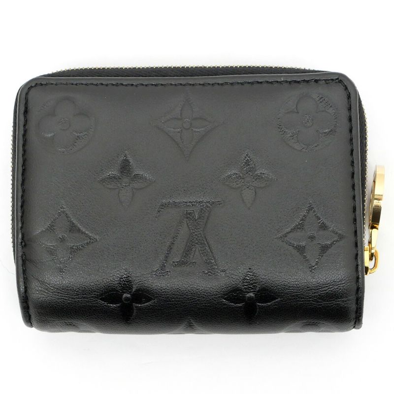 Louis Vuitton Portefeuille Le-noir Black M81599 RFID Leather Wallet