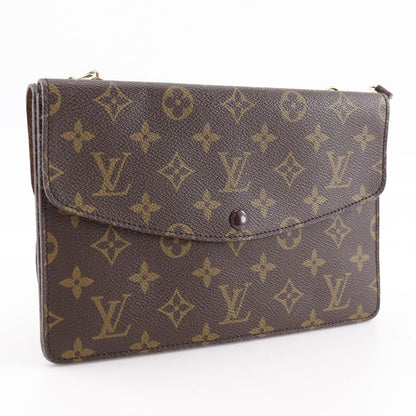 Louis Vuitton Double Lava Vintage 2WAY Clutch M51815 Monogram Canvas Brown