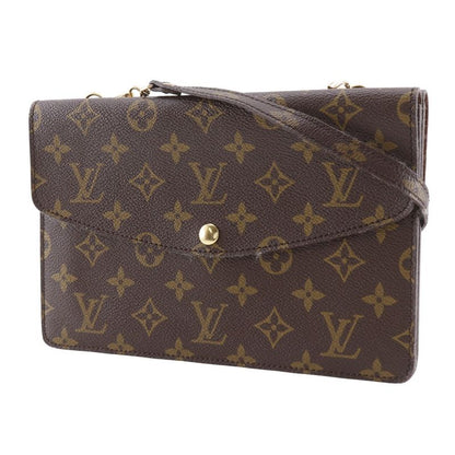Louis Vuitton Double Lava Vintage 2WAY Clutch M51815 Monogram Canvas Brown